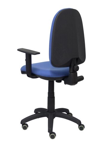 Ayna bali chaise bleu clair accoudoirs réglables roulettes parquet 6
