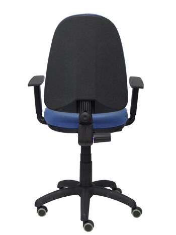 Ayna bali chaise bleu clair accoudoirs réglables roulettes parquet 7