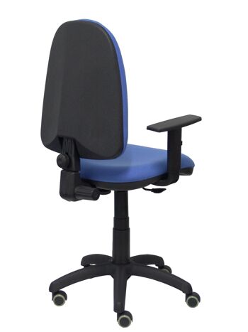 Ayna bali chaise bleu clair accoudoirs réglables roulettes parquet 8
