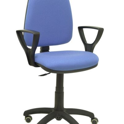 Ayna bali light blue chair fixed armrests parquet wheels