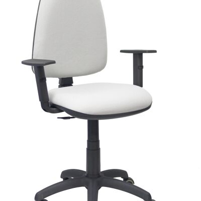 Ayna bali light gray chair adjustable arms parquet wheels