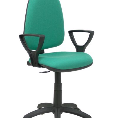 Green bali Ayna chair fixed armrests parquet wheels