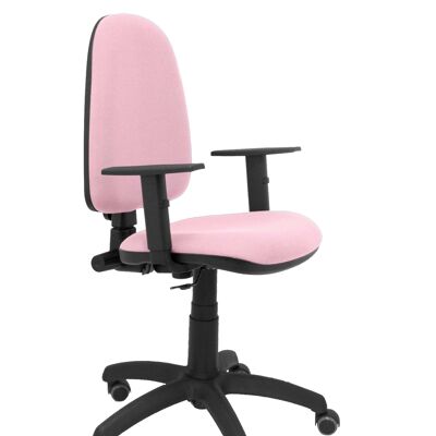 Pale pink bali Ayna chair adjustable armrests parquet wheels