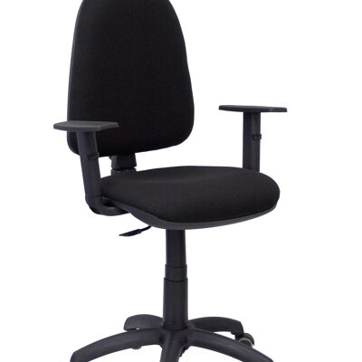 Black bali Ayna chair adjustable arms parquet wheels