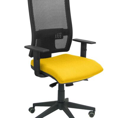 Horna bali gelber Stuhl ohne Kopfteil
