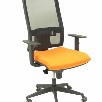 Horna bali orangefarbener Stuhl ohne Kopfteil