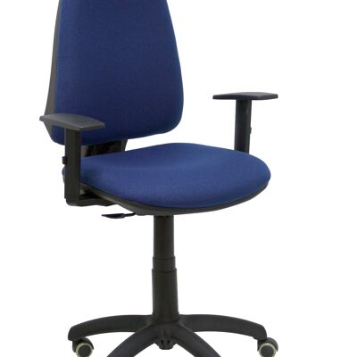 Elche CP bali navy blue chair adjustable arms parquet wheels