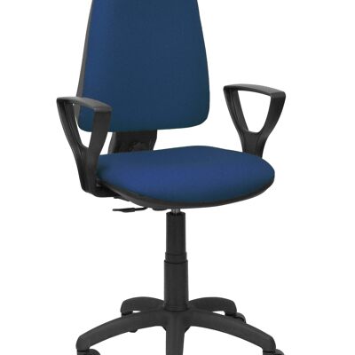 Elche CP bali navy blue chair with fixed arms