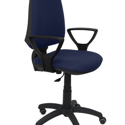 Elche CP bali navy blue chair fixed arms parquet wheels