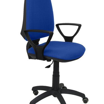 Elche CP bali blue chair fixed armrests parquet wheels