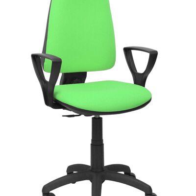 Elche CP bali pistachio green chair with fixed arms