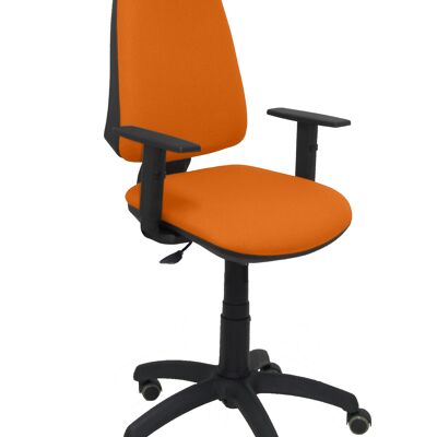 Elche CP bali orange chair adjustable arms parquet wheels