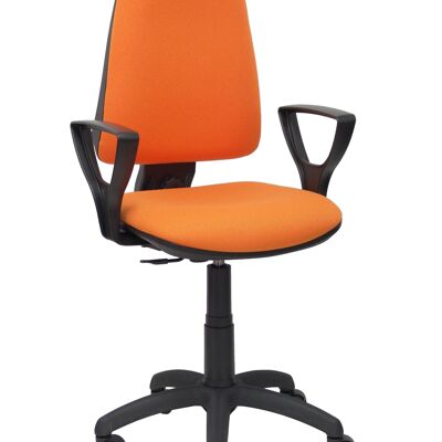 Elche CP bali orangefarbener Stuhl mit festen Armlehnen