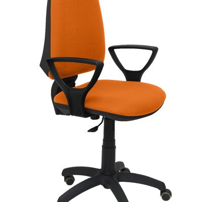 Elche CP bali chair orange fixed armrests parquet wheels