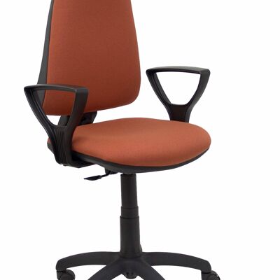 Brown Elche CP bali chair with fixed arms