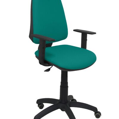 Elche CP bali light green chair adjustable arms parquet wheels