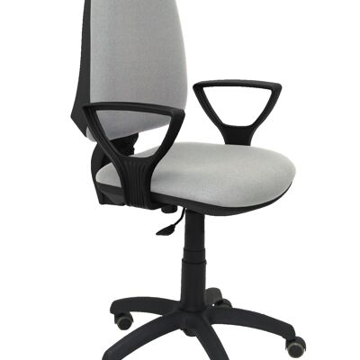 Elche CP bali light gray chair fixed armrests parquet wheels