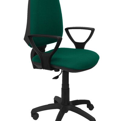 Green bali CP Elche chair with fixed arms