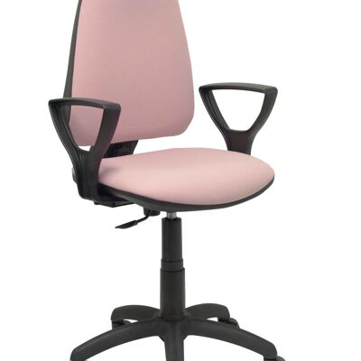 Elche CP bali blassrosa Stuhl mit festen Armlehnen und Parkettrollen