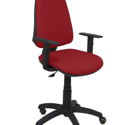 Elche CP bali garnet chair adjustable arms parquet wheels