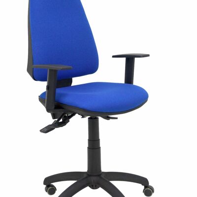 Elche S bali blue chair adjustable arms parquet wheels