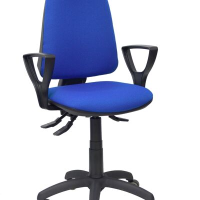Elche S bali blue chair fixed armrests parquet wheels