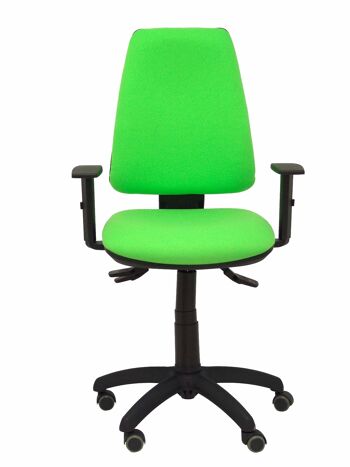 Chaise Elche S bali vert pistache accoudoirs réglables roues parquet 3