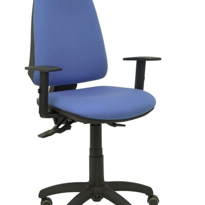 Elche S bali light blue chair adjustable arms parquet wheels