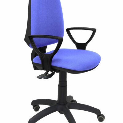 Elche S bali light blue chair fixed armrests parquet wheels