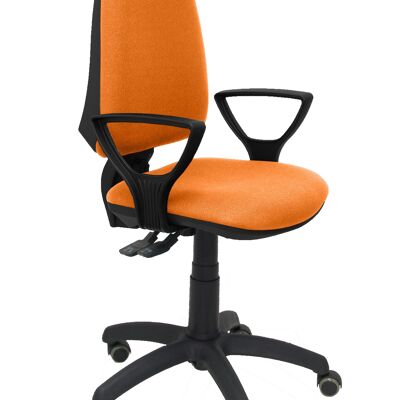 Elche S chair bali orange fixed armrests parquet wheels