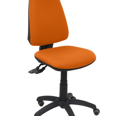 Silla Elche S bali naranja ruedas de parquet