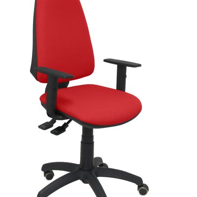 Elche S chair bali red adjustable arms parquet wheels