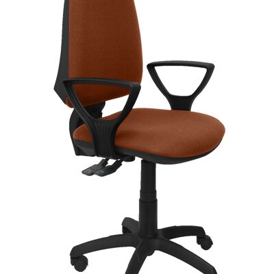 Elche S bali brown chair with fixed arms