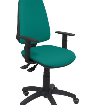 Elche S bali light green chair adjustable arms parquet wheels