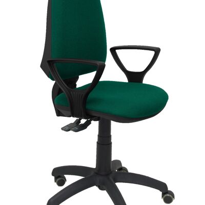 Elche S chair bali green fixed armrests parquet wheels