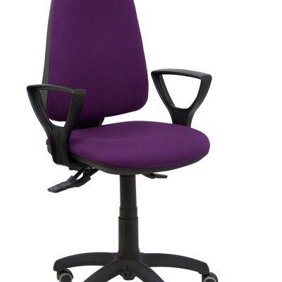 Elche S chair bali purple fixed armrests parquet wheels