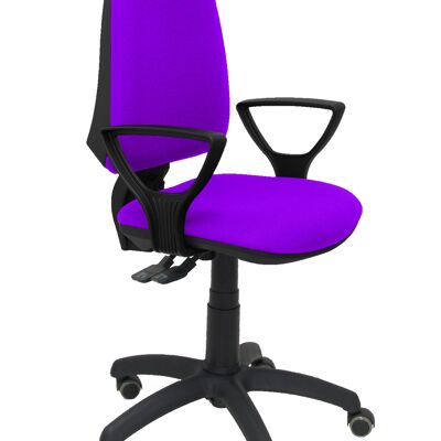 Elche S chair bali lilac fixed arms parquet wheels