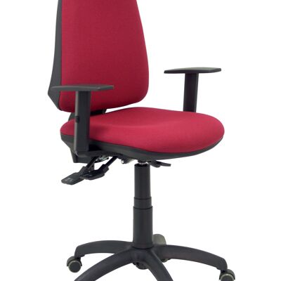 Elche S bali garnet chair adjustable arms parquet wheels