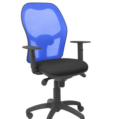 Jorquera chair blue mesh seat bali black