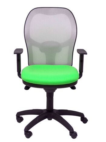 Chaise Jorquera résille grise assise bali vert pistache 3