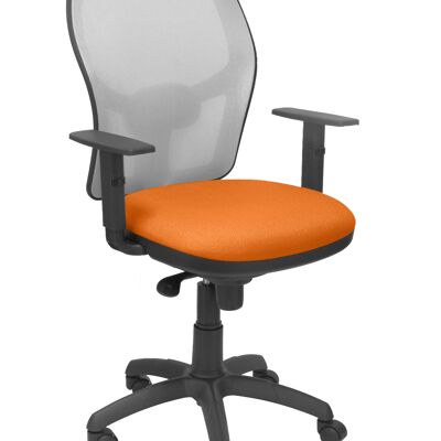 Jorquera gray mesh chair orange bali seat