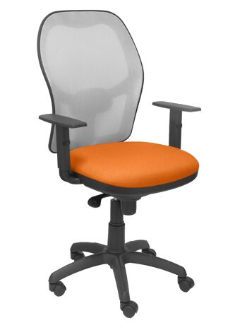 Chaise Jorquera résille grise assise bali orange 1