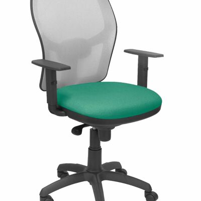 Jorquera gray mesh chair green bali seat
