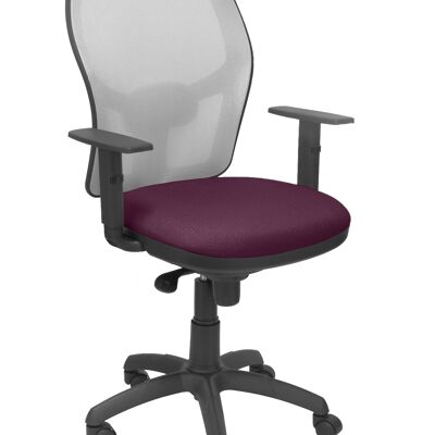 Chaise Jorquera résille grise siège bali violet
