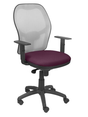 Chaise Jorquera résille grise siège bali violet 1