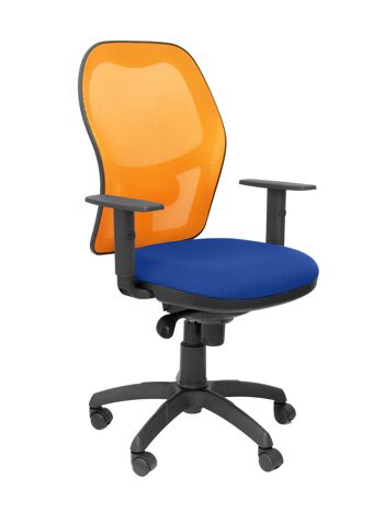 Chaise Jorquera résille orange siège bali bleu 1