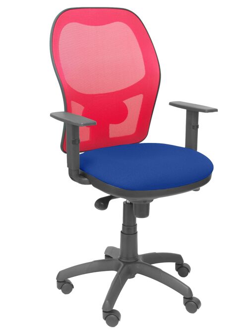 Silla Jorquera malla roja asiento bali azul