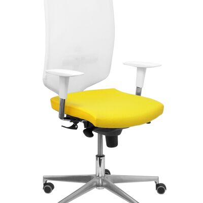 Weißer baligelber Ossa-Stuhl