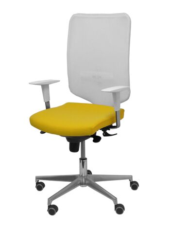 Chaise Ossa blanc bali jaune 4