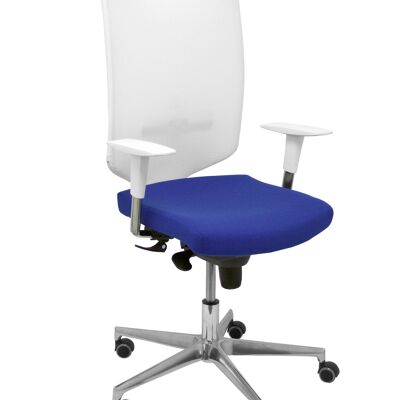 Ossa white bali blue chair